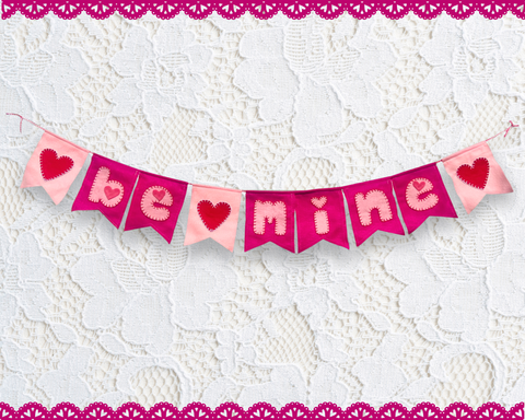 'Be Mine' Valentine Garland