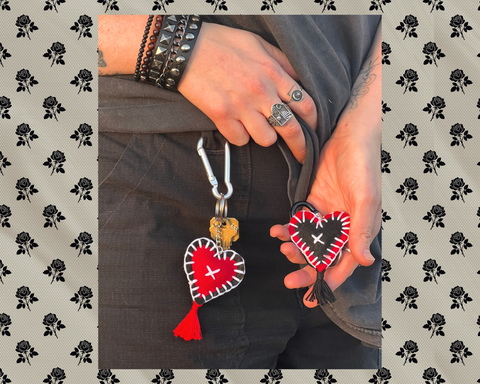 'My Chemical Romance' Heart Keychain Pair