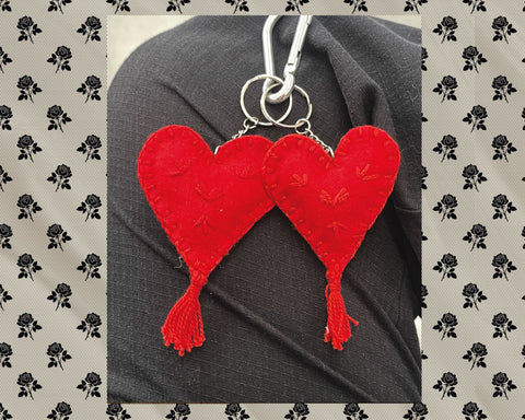 'All Love' Heart Keychain Pair